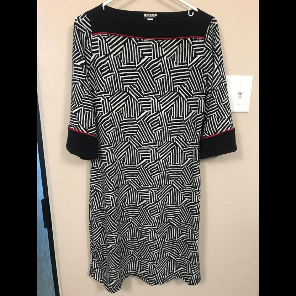 Stripe black/white dress